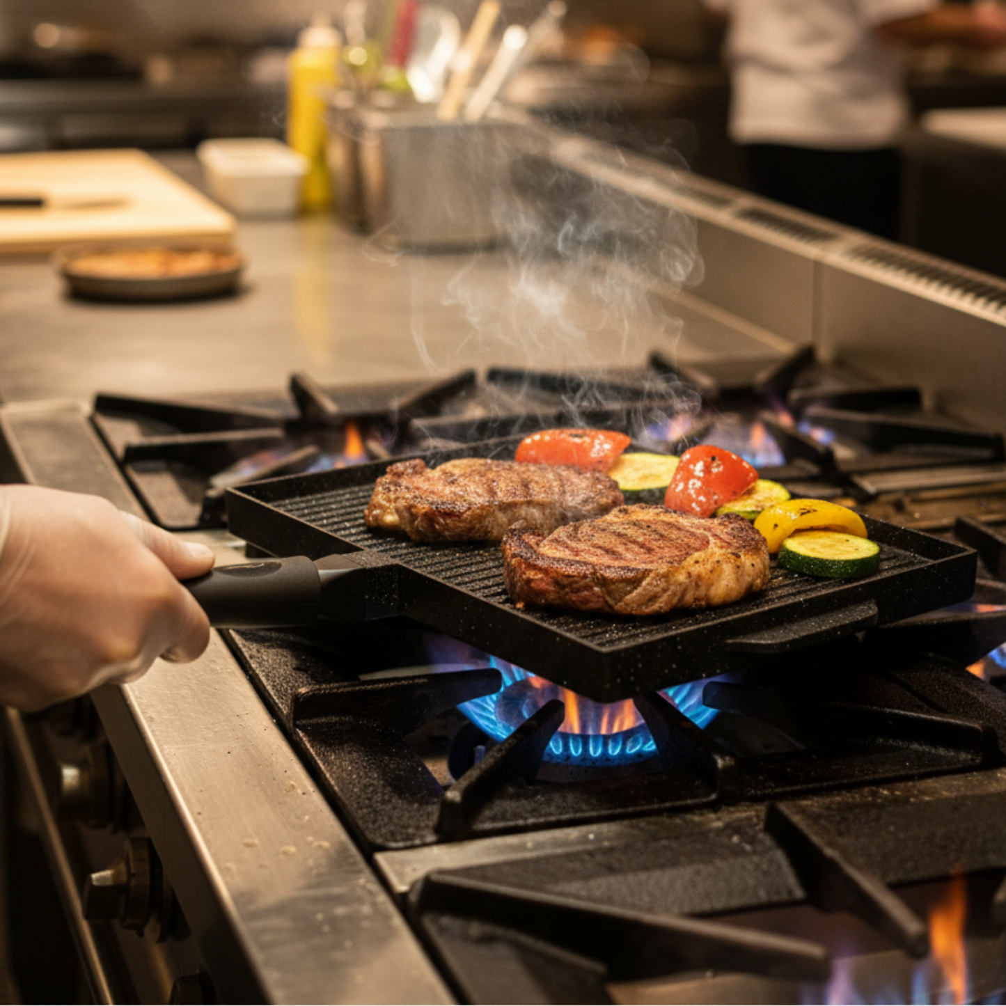 PIASTRA DOUBLE RETTANGOLARE ANTIADERENTE & ANTIGRAFFIO ©