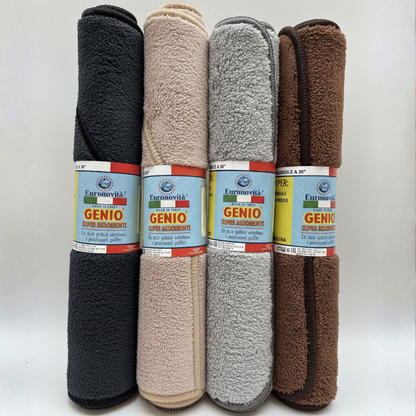 TAPPETO GENIO MADE IN ITALY © - 100% MICROFIBRA SUPER ASSORBENTE