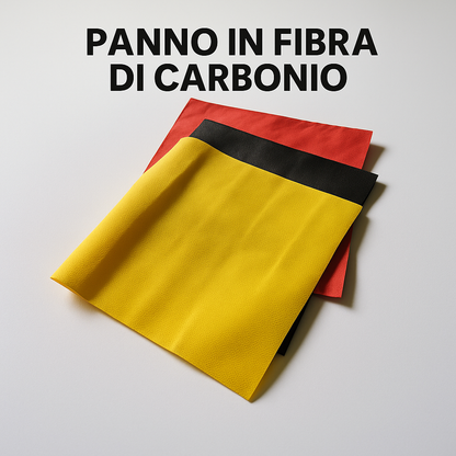 3PZ PANNO IN FIBRA DI CARBONIO © - LAVA & ASCIUGA